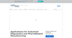 Desktop Screenshot of custombiotech.com