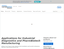 Tablet Screenshot of custombiotech.com